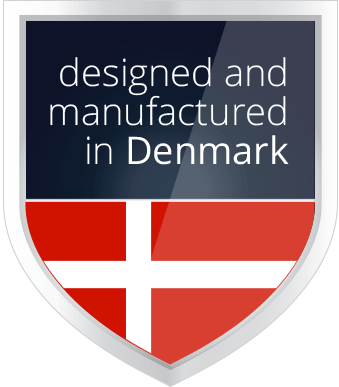 Designed and manufactured in Denmark