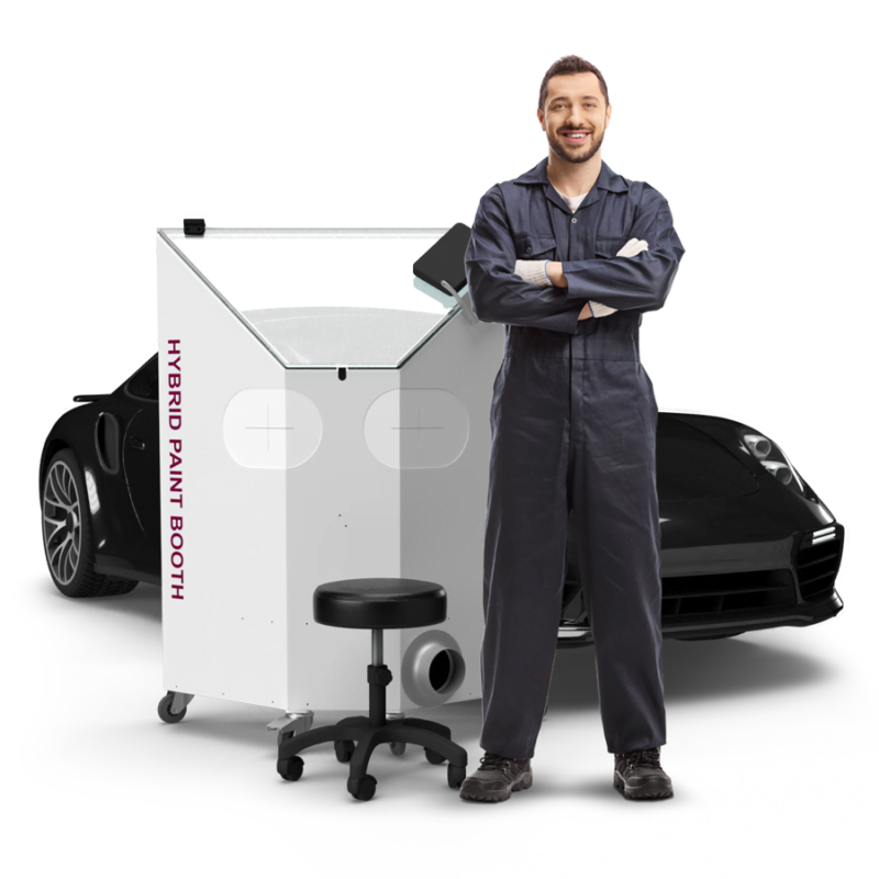 Portable paint booth for cars Professional spot repair